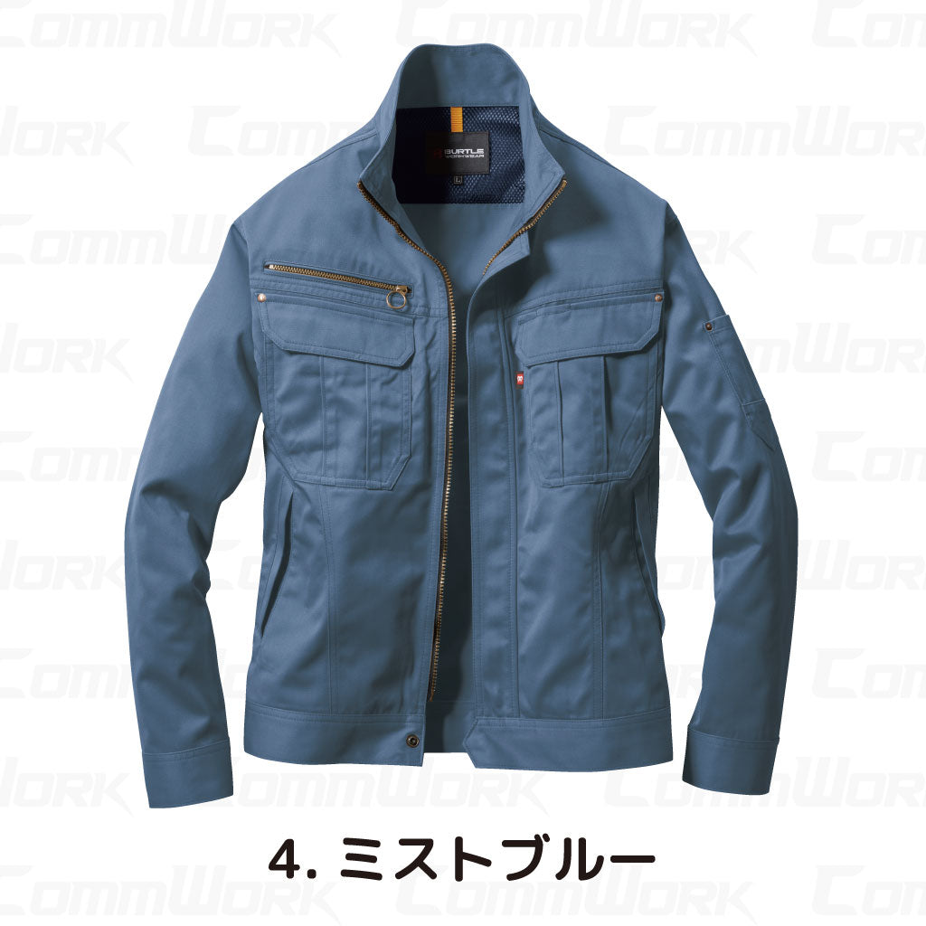 バートル BURTLE 6101 ジャケット T/Cライトチノ 日本製素材 45ダイヤカット 製品制電 春夏 ユニセックス 作業服 長袖ブルゾン