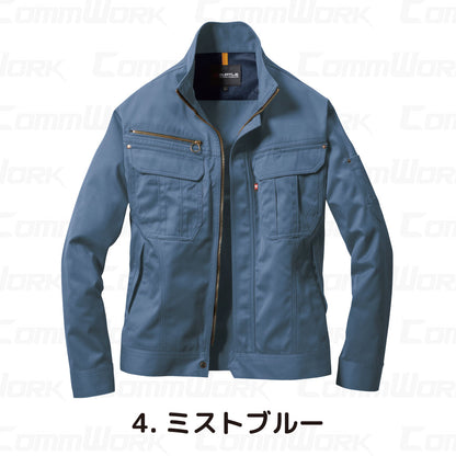 バートル BURTLE 6101 ジャケット T/Cライトチノ 日本製素材 45ダイヤカット 製品制電 春夏 ユニセックス 作業服 長袖ブルゾン