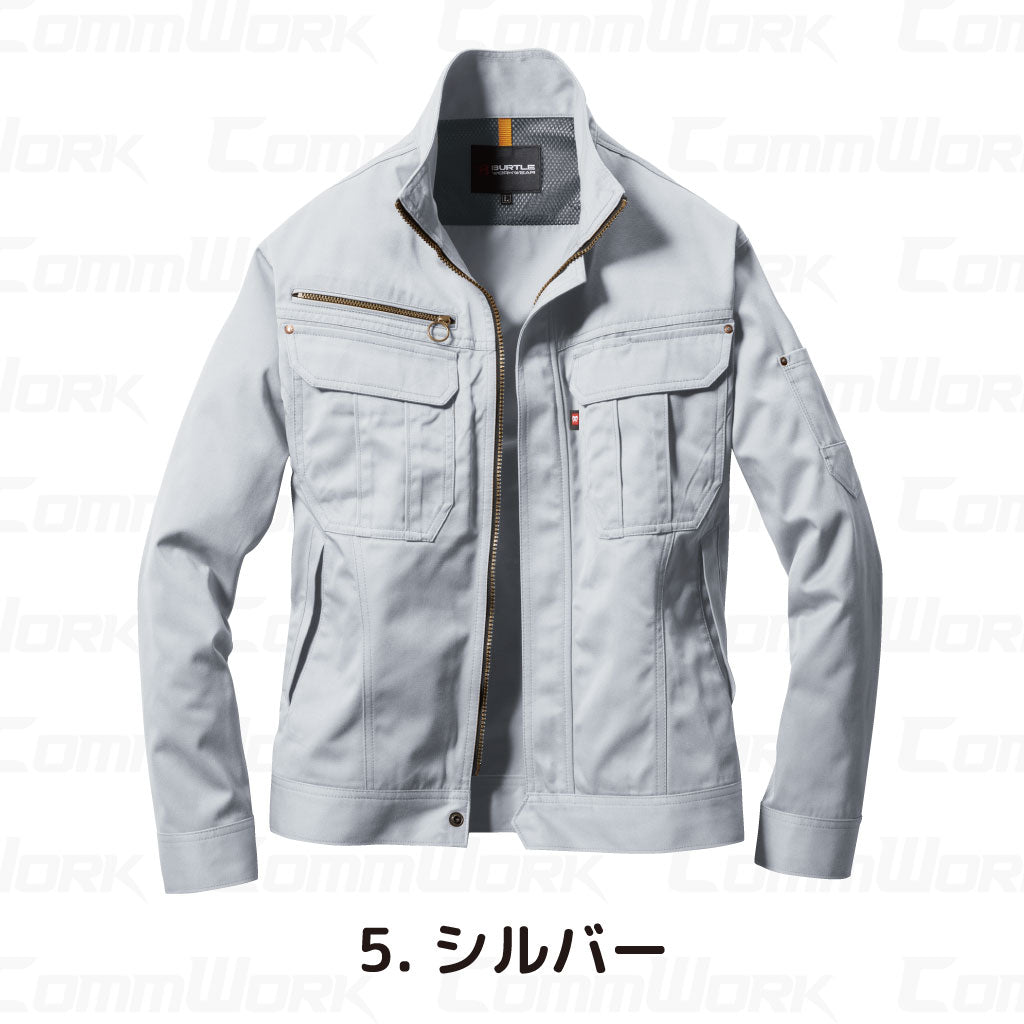 バートル BURTLE 6101 ジャケット T/Cライトチノ 日本製素材 45ダイヤカット 製品制電 春夏 ユニセックス 作業服 長袖ブルゾン