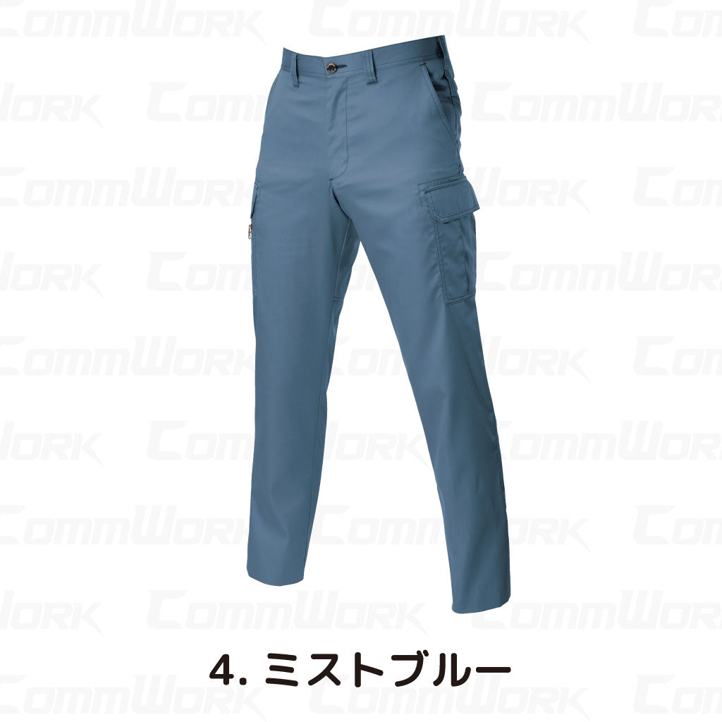 バートル BURTLE 6106 カーゴパンツ T/Cライトチノ 日本製素材 股下ダイヤカット 製品制電 春夏 男女兼用 作業服 ズボン