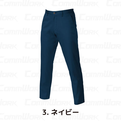 バートル BURTLE 6107 パンツ T/Cライトチノ 日本製素材  製品制電 春夏 男女兼用 作業服 スラックス ズボン