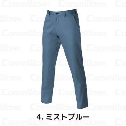 バートル BURTLE 6107 パンツ T/Cライトチノ 日本製素材  製品制電 春夏 男女兼用 作業服 スラックス ズボン