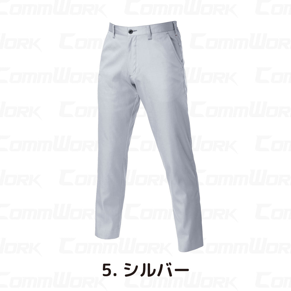 バートル BURTLE 6107 パンツ T/Cライトチノ 日本製素材  製品制電 春夏 男女兼用 作業服 スラックス ズボン