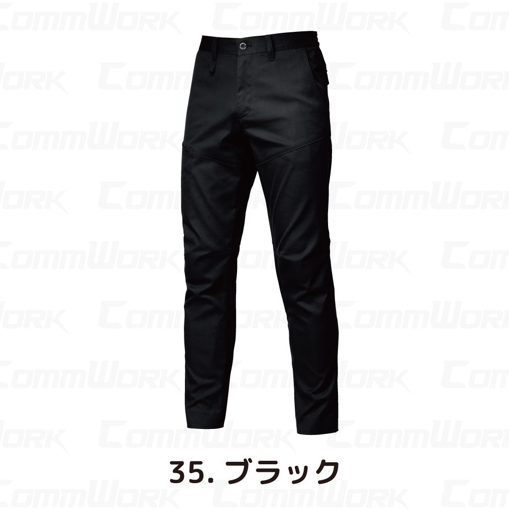バートル BURTLE 6213 パンツ エコストレッチライトツイル SDGs対応 製品制電 JIS適合 春夏 ユニセックス 作業服 スラックス ズボン