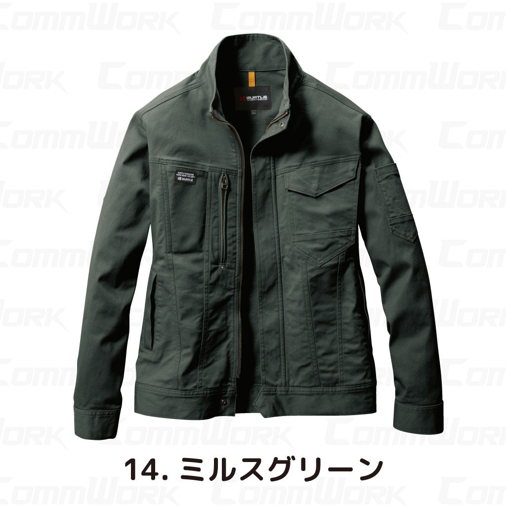 バートル BURTLE 681 ジャケット 綿ストレッチツイル クレイジーストレッチ 伸長率20% 製品洗い加工 防縮  通年 ユニセックス 作業服