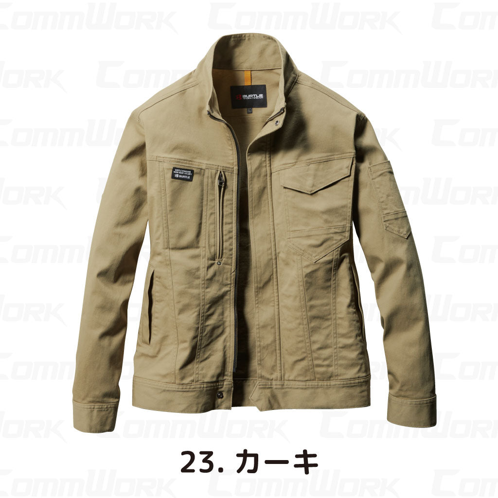 バートル BURTLE 681 ジャケット 綿ストレッチツイル クレイジーストレッチ 伸長率20% 製品洗い加工 防縮  通年 ユニセックス 作業服