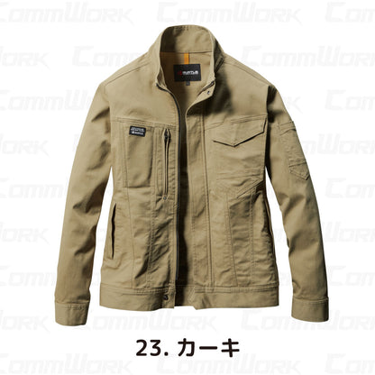 バートル BURTLE 681 ジャケット 綿ストレッチツイル クレイジーストレッチ 伸長率20% 製品洗い加工 防縮  通年 ユニセックス 作業服