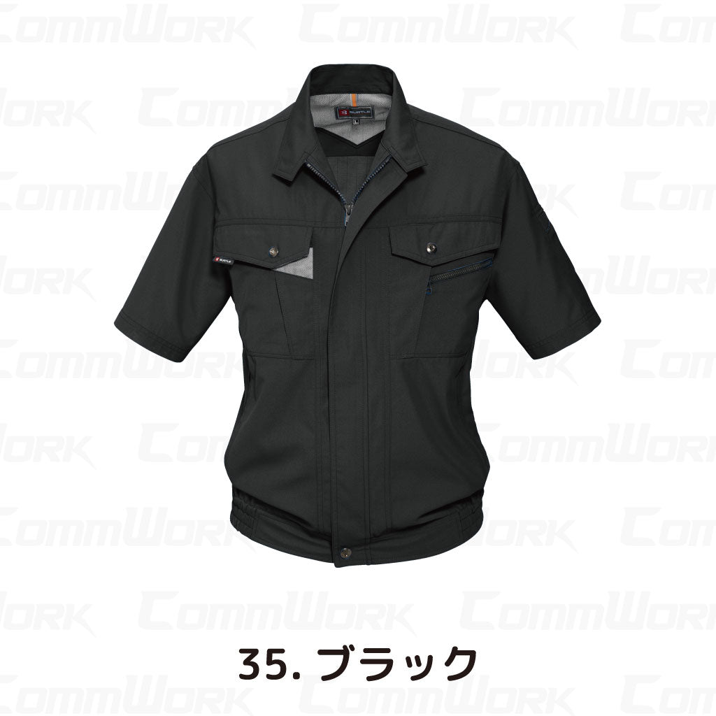 バートル BURTLE 7062 半袖ブルゾン ソフトトロピカル 日本製素材 ボディークーラー 吸汗速乾 防汚 製品制電 春夏 男女兼用 作業服 ジャケット