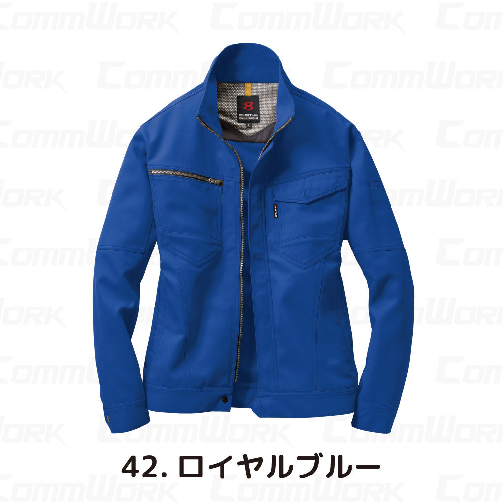 バートル BURTLE 7091 長袖ジャケット ドビークロス 校倉構造 点接触清涼素材 吸汗速乾 製品制電 JIS適合 春夏 男女兼用 作業服 ブルゾン