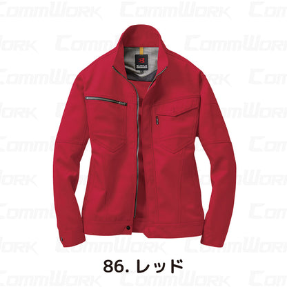 バートル BURTLE 7091 長袖ジャケット ドビークロス 校倉構造 点接触清涼素材 吸汗速乾 製品制電 JIS適合 春夏 男女兼用 作業服 ブルゾン