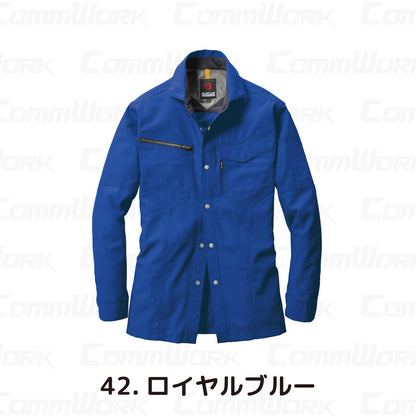 バートル BURTLE 7093 長袖シャツ ドビークロス 校倉構造 点接触清涼素材 吸汗速乾 製品制電 JIS適合 春夏 男女兼用 作業服