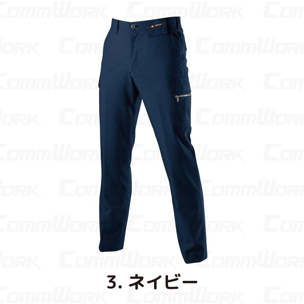 バートル BURTLE 7096 カーゴパンツ ドビークロス 校倉構造 点接触清涼素材 吸汗速乾 製品制電 JIS適合 春夏 男女兼用 作業服 ズボン