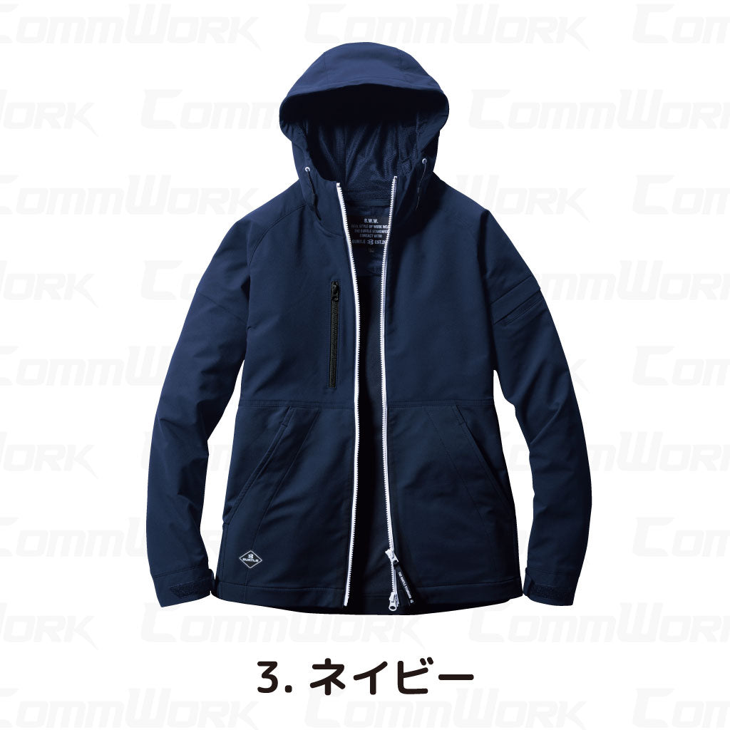バートル BURTLE 9515 フーディ エアーライト 4WAYストレッチ 吸水速乾 製品制電 JIS適合 春夏 男女兼用 作業服 パーカー ジャケット