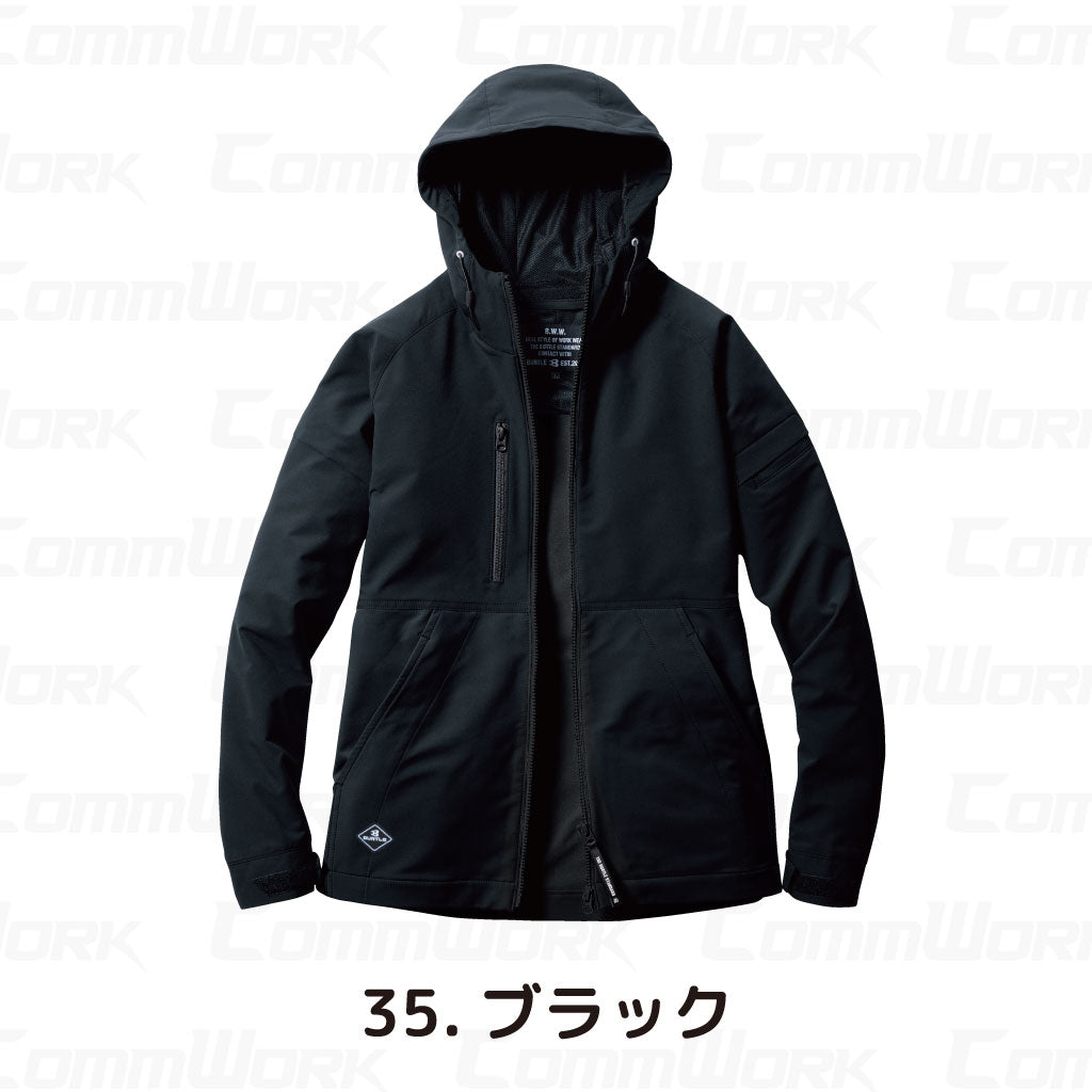 バートル BURTLE 9515 フーディ エアーライト 4WAYストレッチ 吸水速乾 製品制電 JIS適合 春夏 男女兼用 作業服 パーカー ジャケット