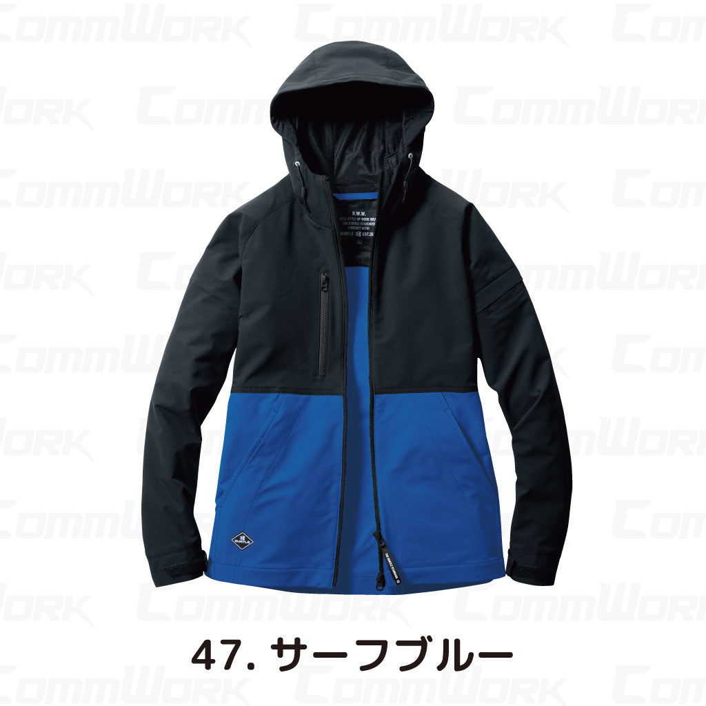 バートル BURTLE 9515 フーディ エアーライト 4WAYストレッチ 吸水速乾 製品制電 JIS適合 春夏 男女兼用 作業服 パーカー ジャケット