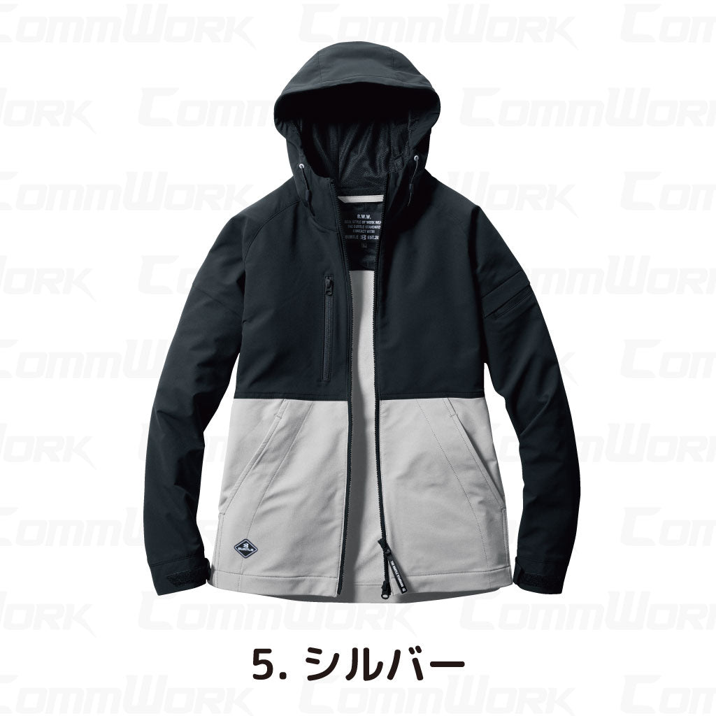 バートル BURTLE 9515 フーディ エアーライト 4WAYストレッチ 吸水速乾 製品制電 JIS適合 春夏 男女兼用 作業服 パーカー ジャケット