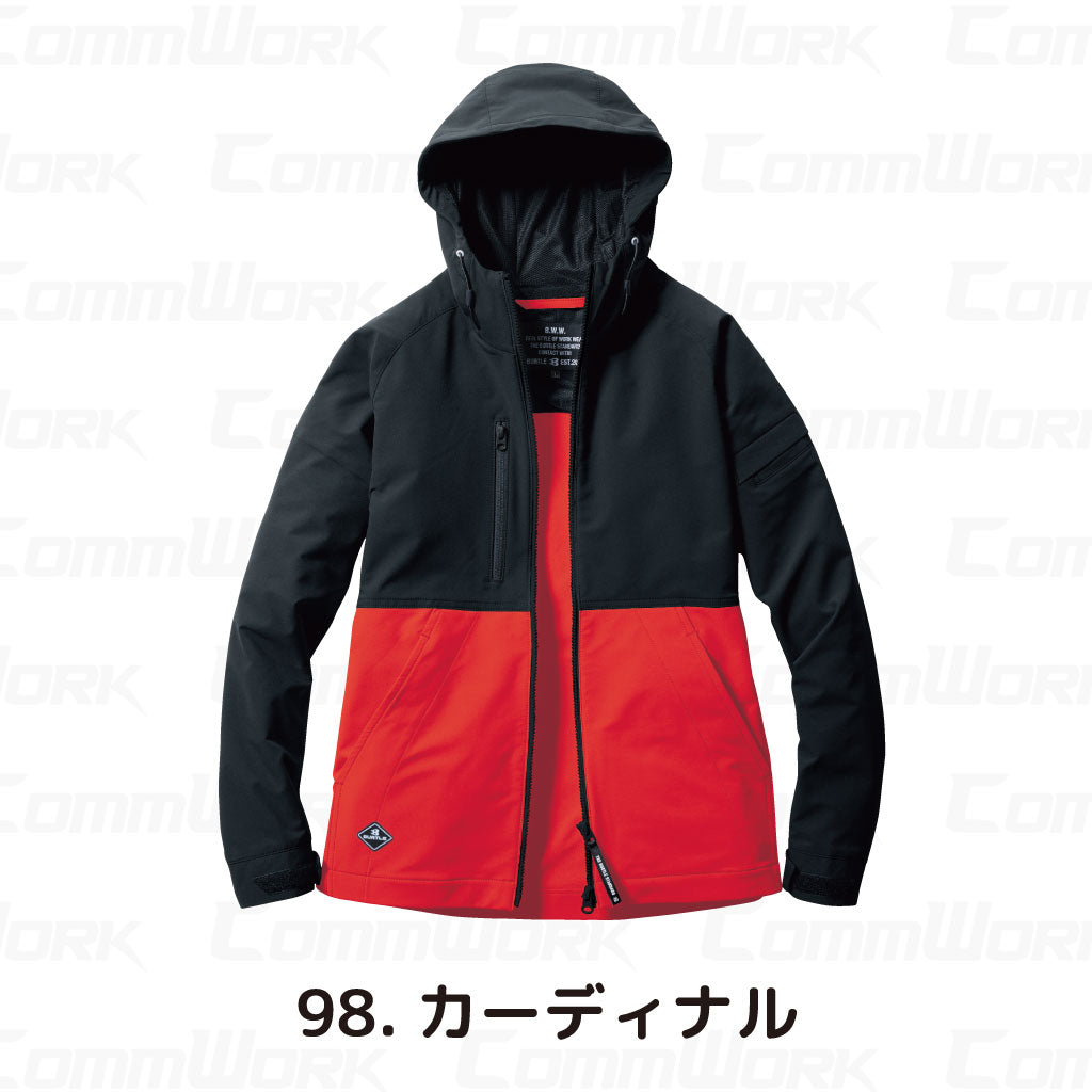バートル BURTLE 9515 フーディ エアーライト 4WAYストレッチ 吸水速乾 製品制電 JIS適合 春夏 男女兼用 作業服 パーカー ジャケット
