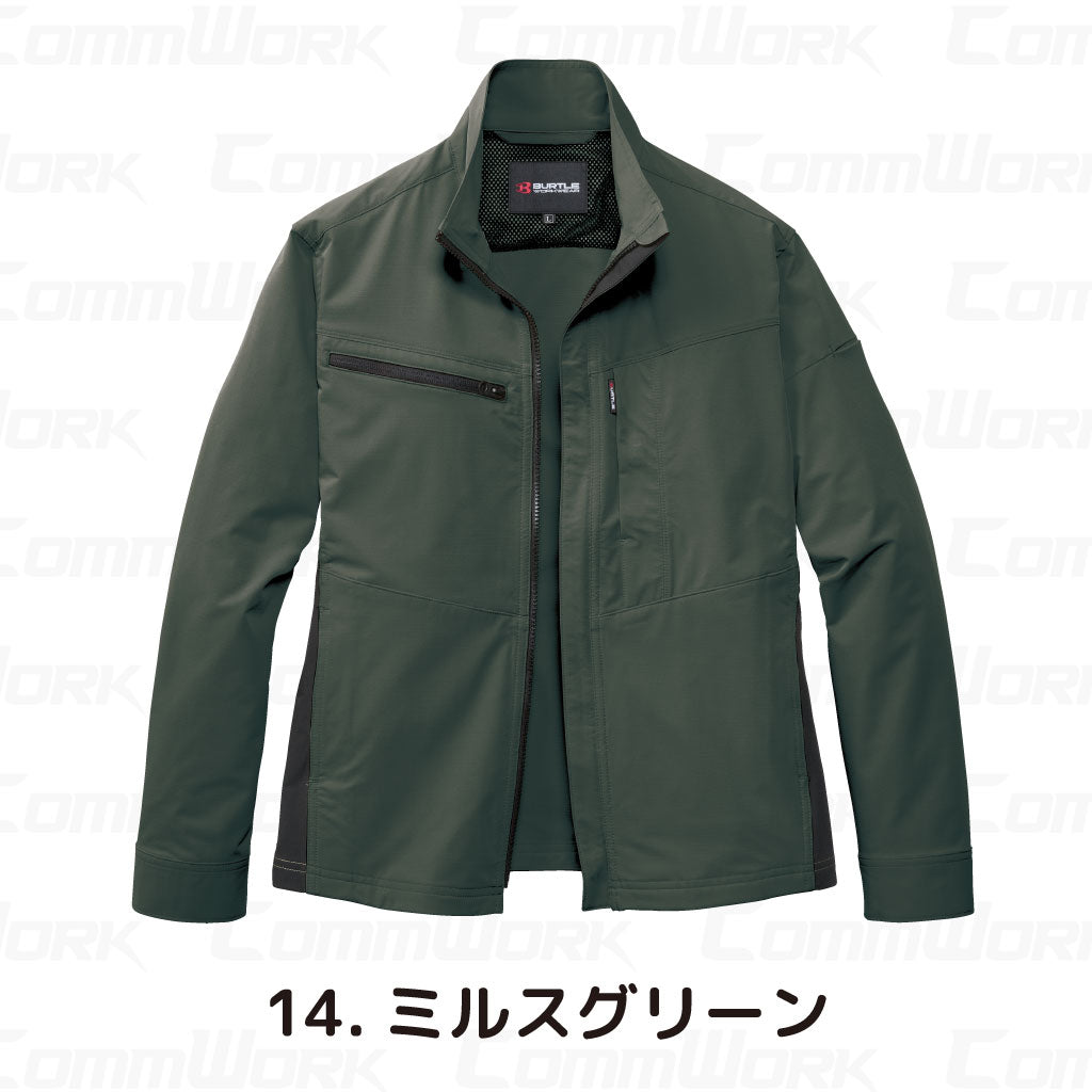 バートル BURTLE 9701 ジャケット エコ4WAYストレッチ ソロテックス SOLOTEX 吸汗速乾 製品制電 JIS適合 春夏 男女兼用 作業服 ブルゾン