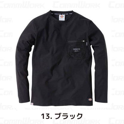 ディッキーズ D-788 長袖Tシャツ 接触冷感 UVカット UPF50 消臭 脇消臭テープ付 ストレッチ Dickies コーコス