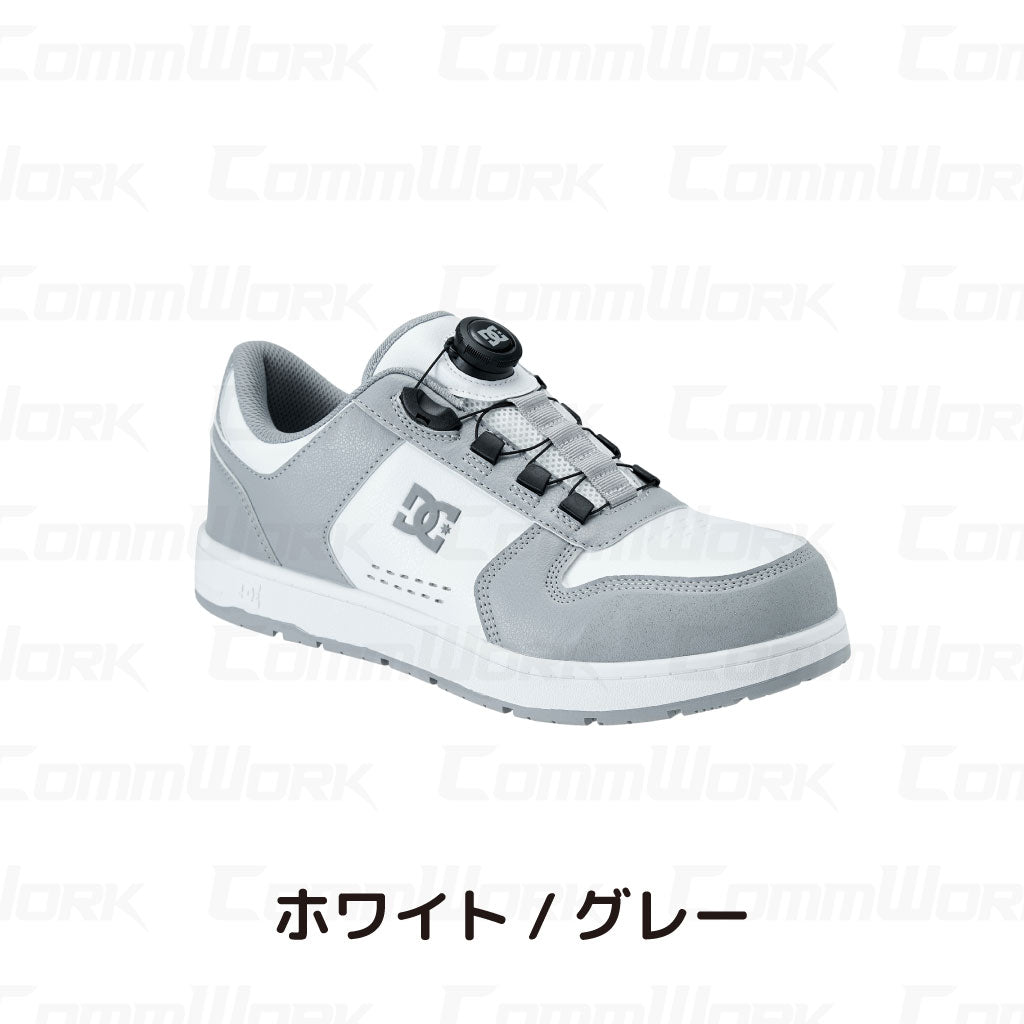 DC WORKCREW 安全靴 PHACTOR DL ダイヤル式 ローカット JSAA A種認定 プロテクティブスニーカー ワークシューズ メンズ DC SHOES