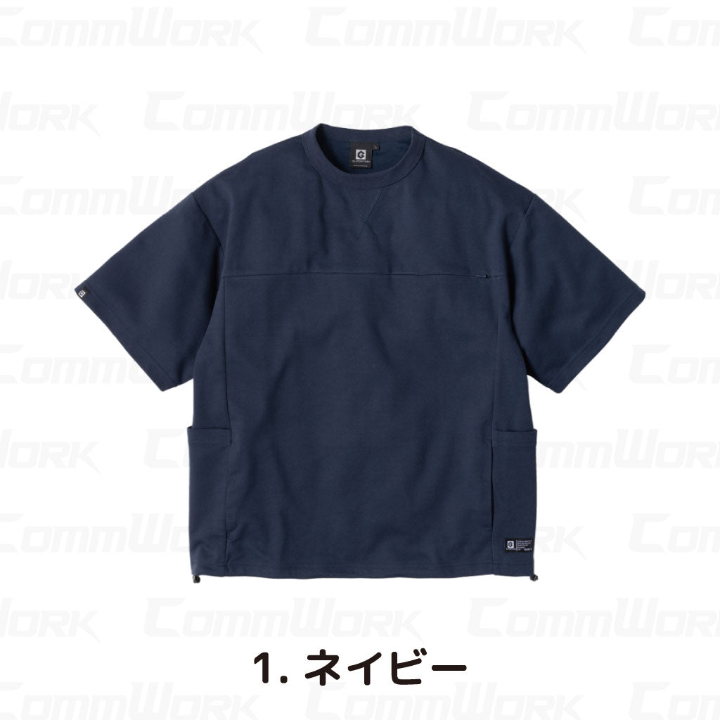 コーコス GLADIATOR G-107 フェイスコットンDRY 5ポケット半袖Tシャツ ルーズシルエット  接触冷感 吸汗速乾 UVカット