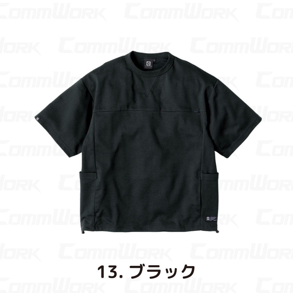 コーコス GLADIATOR G-107 フェイスコットンDRY 5ポケット半袖Tシャツ ルーズシルエット  接触冷感 吸汗速乾 UVカット