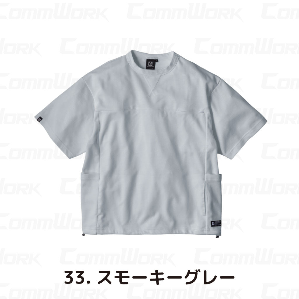 コーコス GLADIATOR G-107 フェイスコットンDRY 5ポケット半袖Tシャツ ルーズシルエット  接触冷感 吸汗速乾 UVカット