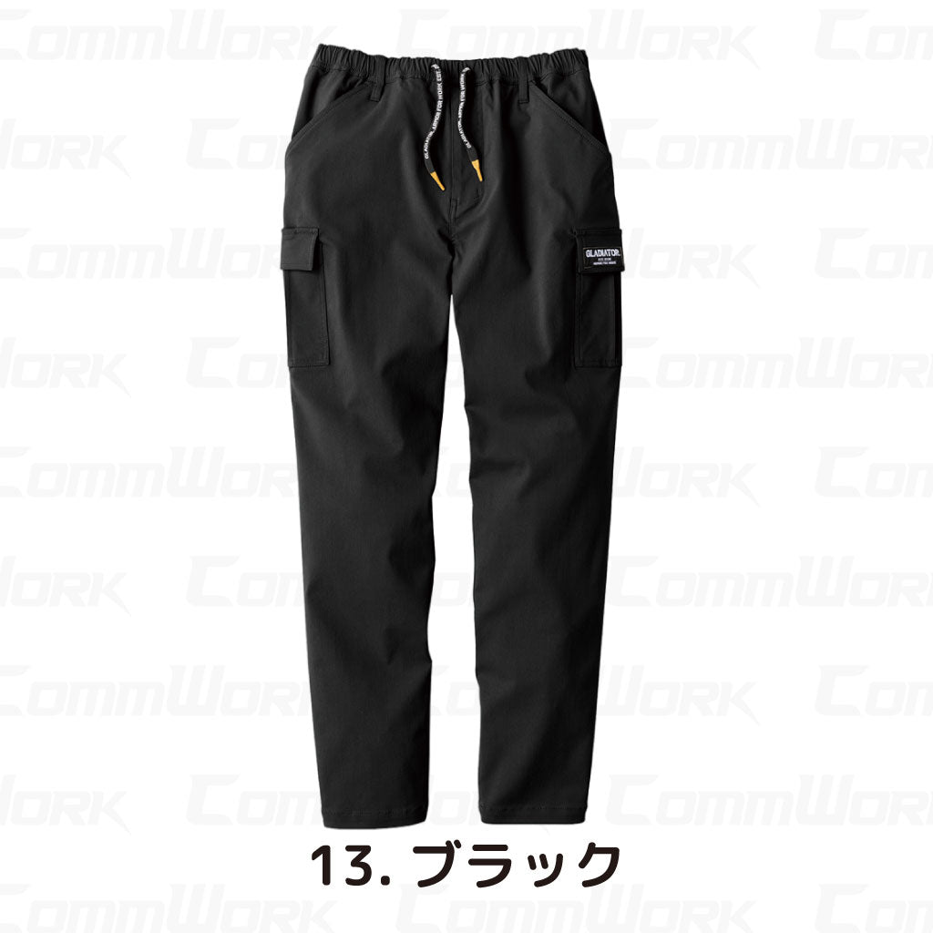 コーコス GLADIATOR G-2005 ストレッチライトカーゴパンツ 超軽量 超伸55% アメイジングストレッチソフトツイル ウエスト紐仕様