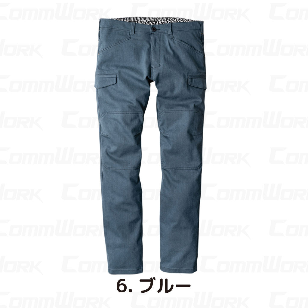 コーコス GLADIATOR GA-3925 ストレッチカーゴパンツ アメイジングストレッチ ヨコ伸び25%以上 ダブルニー クライミングカット