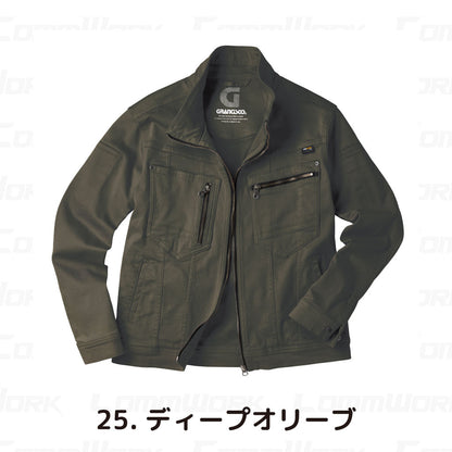 グランシスコ GC-A601 ジャケット コーデュラストレッチ 高耐久 CORDURA 製品洗い 金属パーツ 作業服 作業着 タカヤ商事