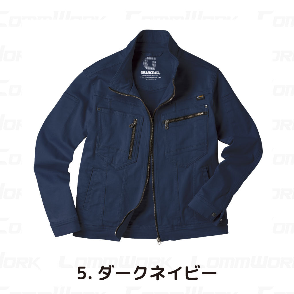グランシスコ GC-A601 ジャケット コーデュラストレッチ 高耐久 CORDURA 製品洗い 金属パーツ 作業服 作業着 タカヤ商事