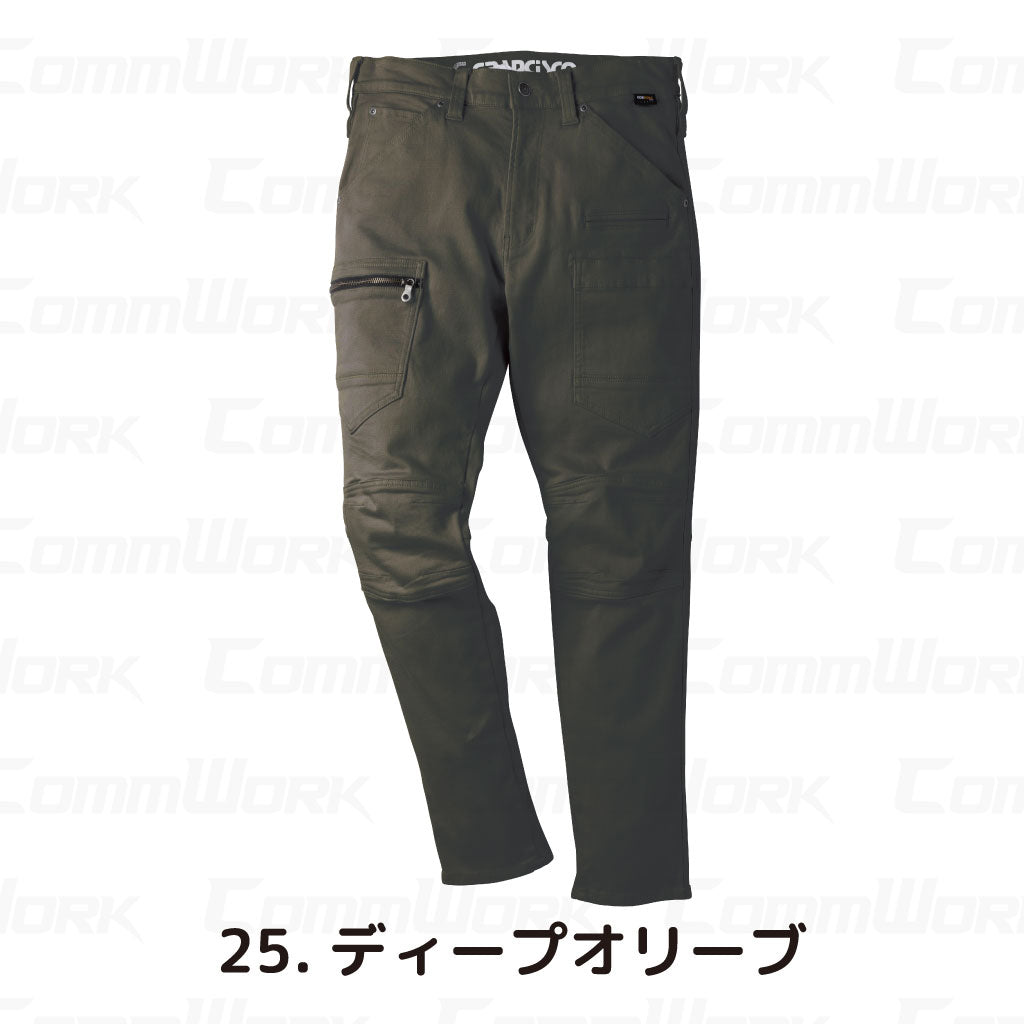 グランシスコ GC-A613 カーゴパンツ コーデュラストレッチドビー 高耐久 CORDURA  作業服 作業着 タカヤ商事