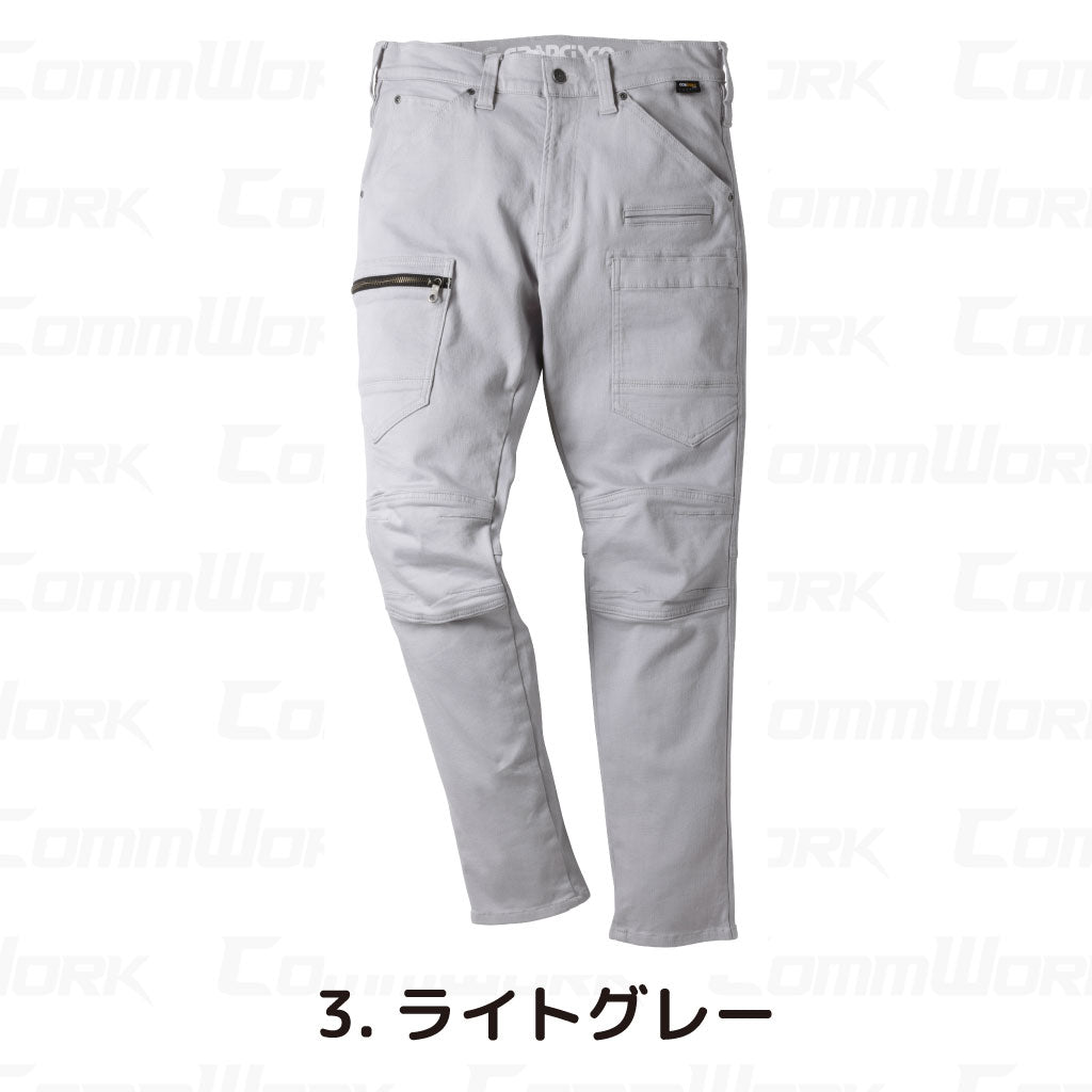 グランシスコ GC-A613 カーゴパンツ コーデュラストレッチドビー 高耐久 CORDURA  作業服 作業着 タカヤ商事