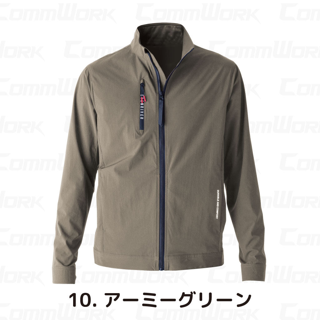 イーブンリバー GR1007 コーデュラストレッチジャケット  CORDURA 高耐久 接触冷感 超軽量 全方向ストレッチ 作業服 EVENRIVER