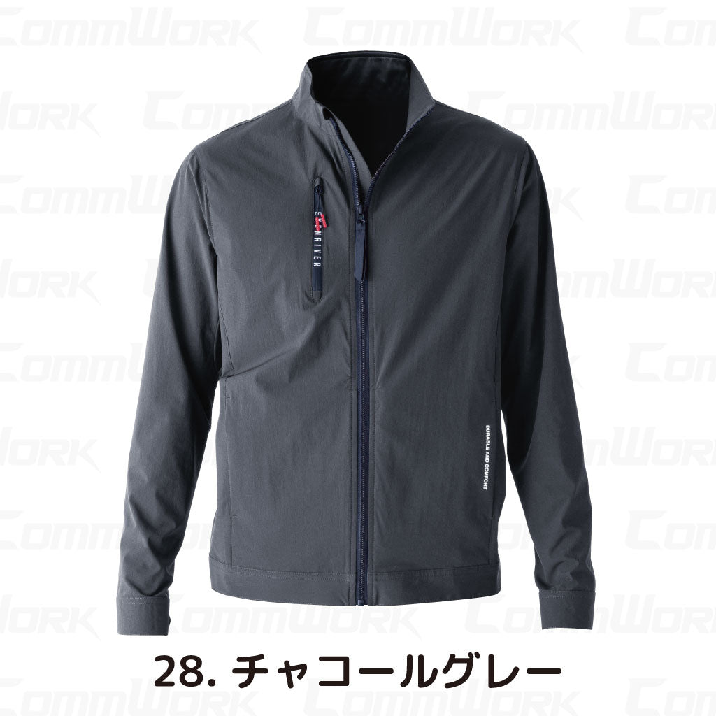 イーブンリバー GR1007 コーデュラストレッチジャケット  CORDURA 高耐久 接触冷感 超軽量 全方向ストレッチ 作業服 EVENRIVER