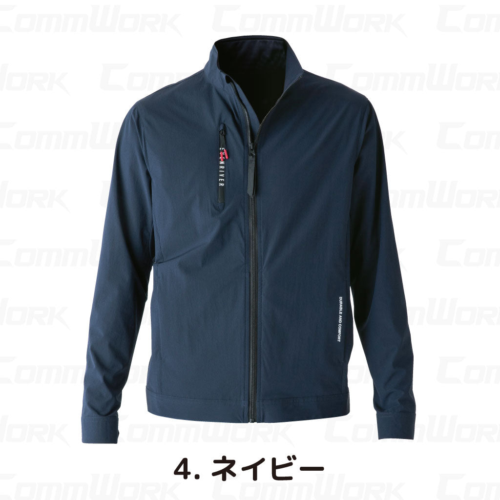 イーブンリバー GR1007 コーデュラストレッチジャケット  CORDURA 高耐久 接触冷感 超軽量 全方向ストレッチ 作業服 EVENRIVER