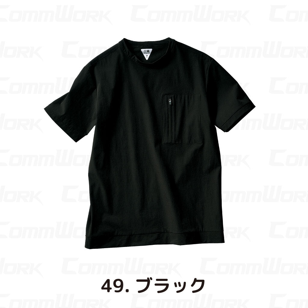 クロダルマ 266811 半袖Tシャツ ナイロンストレッチ 高強度 軽量 消臭機能  681シリーズ